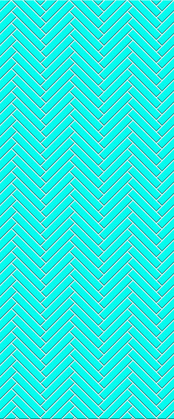Blue Double Herringbone Tile Acrylic Shower Wall Panel 2440mm x 1220mm (3mm Thick) - CladdTech