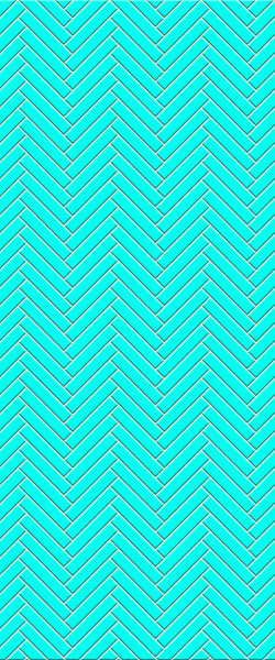 Blue Double Herringbone Tile Acrylic Shower Wall Panel 2440mm x 1220mm (3mm Thick) - CladdTech