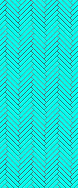 Blue Double Herringbone Tile Acrylic Shower Wall Panel 2440mm x 1220mm (3mm Thick) - CladdTech