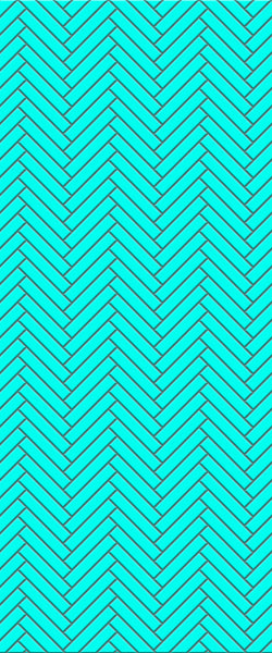 Blue Double Herringbone Tile Acrylic Shower Wall Panel 2440mm x 1220mm (3mm Thick) - CladdTech