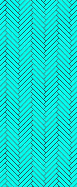 Blue Double Herringbone Tile Acrylic Shower Wall Panel 2440mm x 1220mm (3mm Thick) - CladdTech