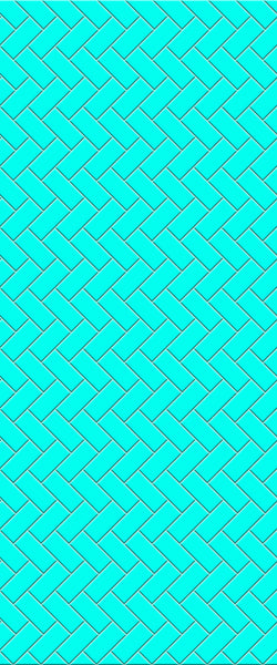 Blue Diagonal Herringbone Tile Acrylic Shower Wall Panel 2440mm x 1220mm (3mm Thick) - CladdTech