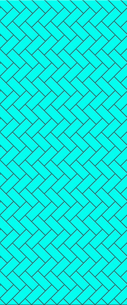 Blue Diagonal Herringbone Tile Acrylic Shower Wall Panel 2440mm x 1220mm (3mm Thick) - CladdTech