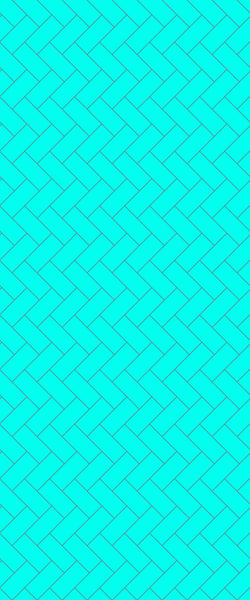 Blue Diagonal Herringbone Tile Acrylic Shower Wall Panel 2440mm x 1220mm (3mm Thick) - CladdTech