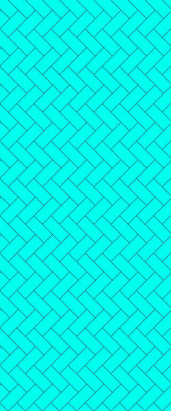 Blue Diagonal Herringbone Tile Acrylic Shower Wall Panel 2440mm x 1220mm (3mm Thick) - CladdTech