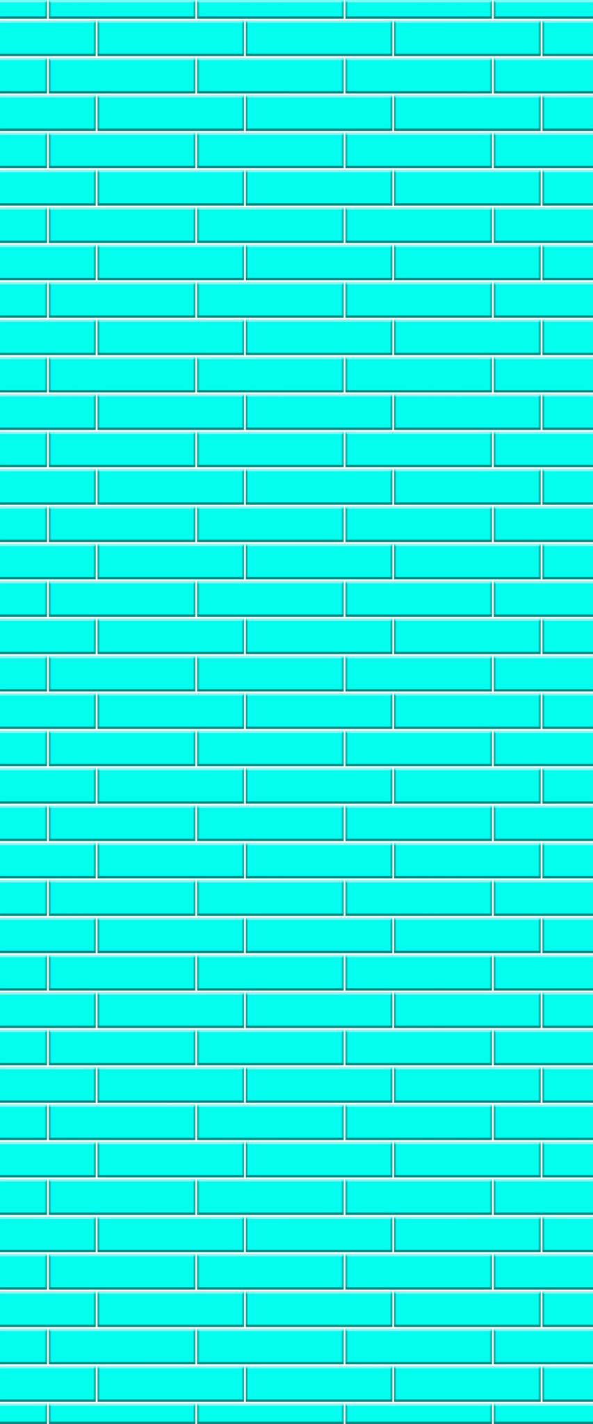 Blue Brickslips Acrylic Shower Wall Panel 2440mm x 1220mm (3mm Thick) - CladdTech