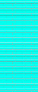 Blue Brickslips Acrylic Shower Wall Panel 2440mm x 1220mm (3mm Thick) - CladdTech