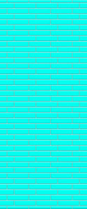 Blue Brickslips Acrylic Shower Wall Panel 2440mm x 1220mm (3mm Thick) - CladdTech