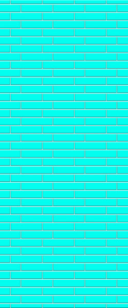 Blue Brickslips Acrylic Shower Wall Panel 2440mm x 1220mm (3mm Thick) - CladdTech