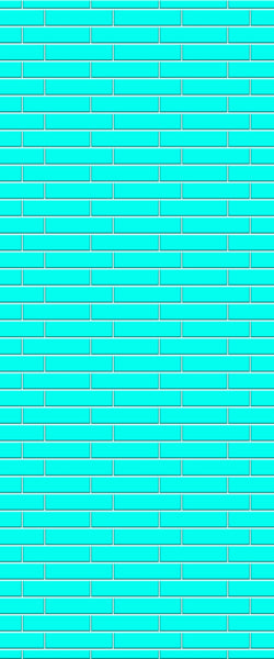 Blue Brickslips Acrylic Shower Wall Panel 2440mm x 1220mm (3mm Thick) - CladdTech