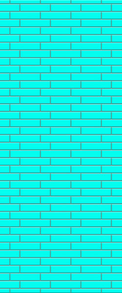 Blue Brickslips Acrylic Shower Wall Panel 2440mm x 1220mm (3mm Thick) - CladdTech