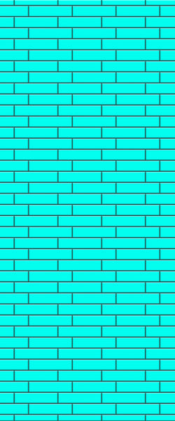 Blue Brickslips Acrylic Shower Wall Panel 2440mm x 1220mm (3mm Thick) - CladdTech