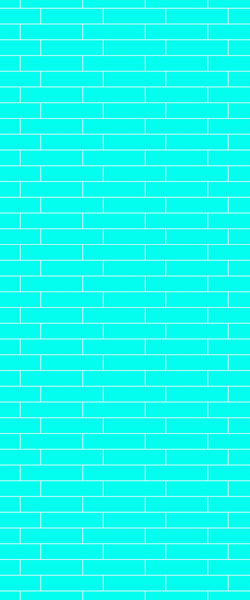 Blue Brickslips Acrylic Shower Wall Panel 2440mm x 1220mm (3mm Thick) - CladdTech
