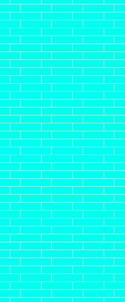 Blue Brickslips Acrylic Shower Wall Panel 2440mm x 1220mm (3mm Thick) - CladdTech