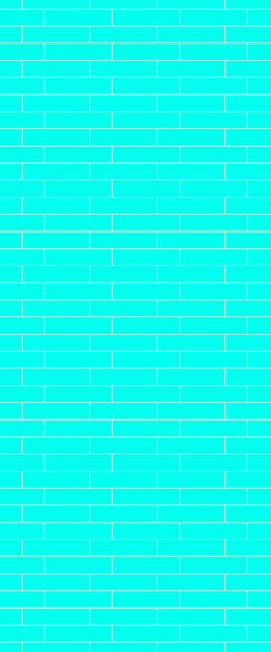 Blue Brickslips Acrylic Shower Wall Panel 2440mm x 1220mm (3mm Thick) - CladdTech