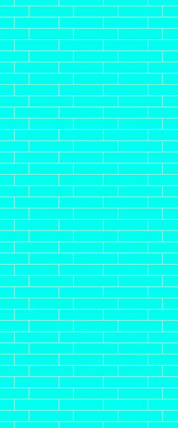 Blue Brickslips Acrylic Shower Wall Panel 2440mm x 1220mm (3mm Thick) - CladdTech