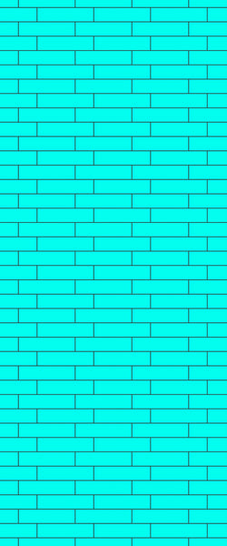 Blue Brickslips Acrylic Shower Wall Panel 2440mm x 1220mm (3mm Thick) - CladdTech