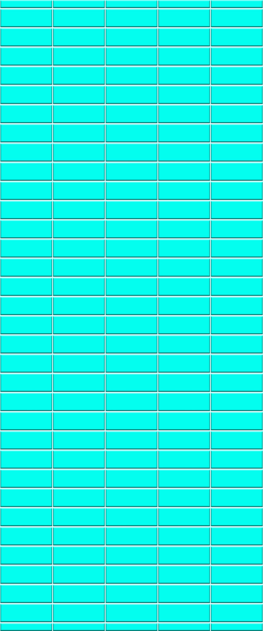 Blue Horizontal Block Acrylic Shower Wall Panel 2440mm x 1220mm (3mm Thick) - CladdTech