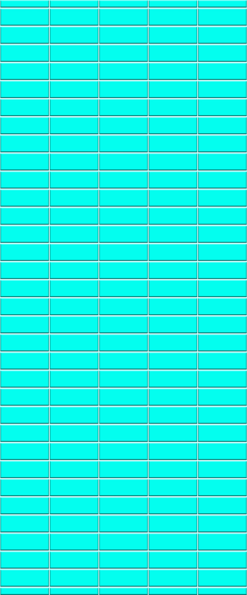 Blue Horizontal Block Acrylic Shower Wall Panel 2440mm x 1220mm (3mm Thick) - CladdTech