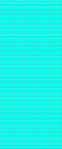 Blue Horizontal Block Acrylic Shower Wall Panel 2440mm x 1220mm (3mm Thick) - CladdTech