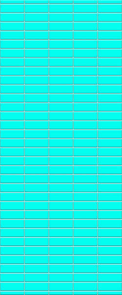 Blue Horizontal Block Acrylic Shower Wall Panel 2440mm x 1220mm (3mm Thick) - CladdTech