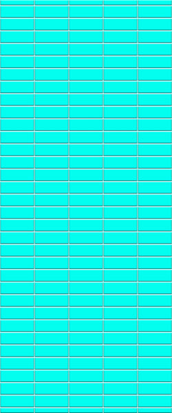 Blue Horizontal Block Acrylic Shower Wall Panel 2440mm x 1220mm (3mm Thick) - CladdTech