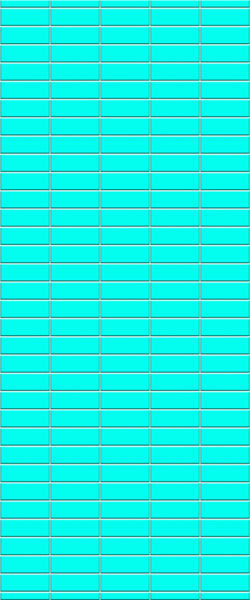 Blue Horizontal Block Acrylic Shower Wall Panel 2440mm x 1220mm (3mm Thick) - CladdTech