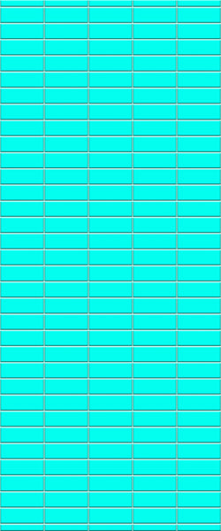 Blue Horizontal Block Acrylic Shower Wall Panel 2440mm x 1220mm (3mm Thick) - CladdTech