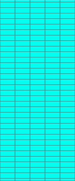 Blue Horizontal Block Acrylic Shower Wall Panel 2440mm x 1220mm (3mm Thick) - CladdTech