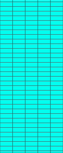 Blue Horizontal Block Acrylic Shower Wall Panel 2440mm x 1220mm (3mm Thick) - CladdTech