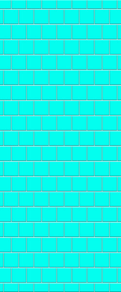 Blue Large Squares Acrylic Shower Wall Panel 2440mm x 1220mm (3mm Thick) - CladdTech