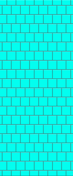 Blue Large Squares Acrylic Shower Wall Panel 2440mm x 1220mm (3mm Thick) - CladdTech