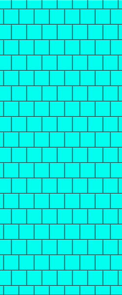 Blue Large Squares Acrylic Shower Wall Panel 2440mm x 1220mm (3mm Thick) - CladdTech