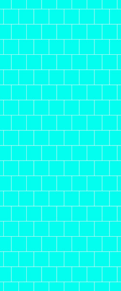 Blue Large Squares Acrylic Shower Wall Panel 2440mm x 1220mm (3mm Thick) - CladdTech