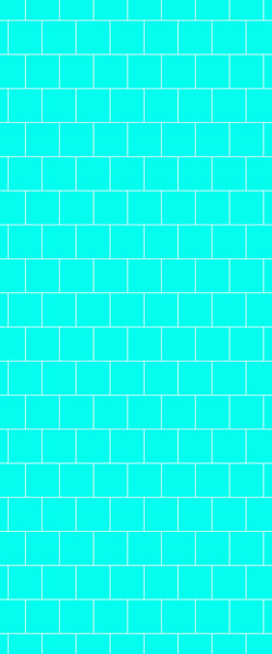Blue Large Squares Acrylic Shower Wall Panel 2440mm x 1220mm (3mm Thick) - CladdTech