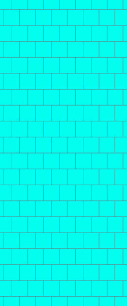 Blue Large Squares Acrylic Shower Wall Panel 2440mm x 1220mm (3mm Thick) - CladdTech