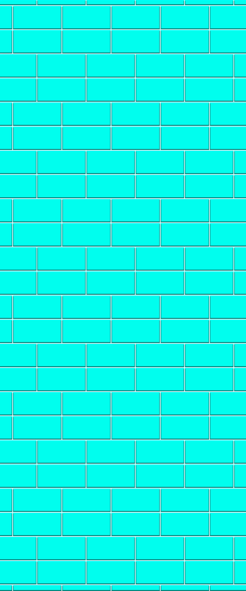 Blue Brickbond Acrylic Shower Wall Panel 2440mm x 1220mm (3mm Thick) - CladdTech