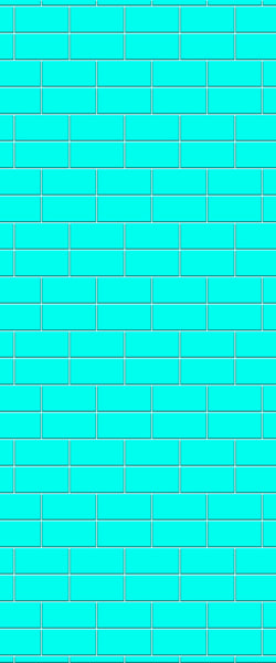 Blue Brickbond Acrylic Shower Wall Panel 2440mm x 1220mm (3mm Thick) - CladdTech