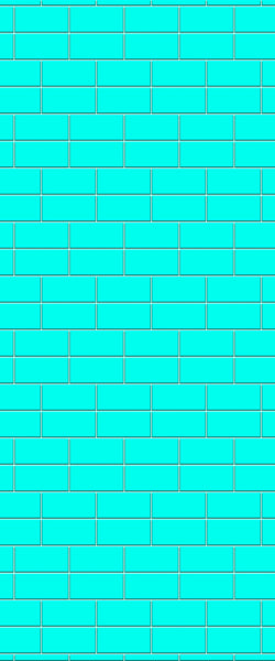Blue Brickbond Acrylic Shower Wall Panel 2440mm x 1220mm (3mm Thick) - CladdTech