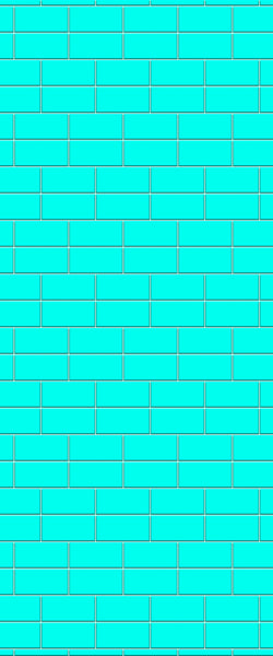 Blue Brickbond Acrylic Shower Wall Panel 2440mm x 1220mm (3mm Thick) - CladdTech