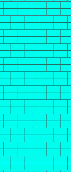 Blue Brickbond Acrylic Shower Wall Panel 2440mm x 1220mm (3mm Thick) - CladdTech