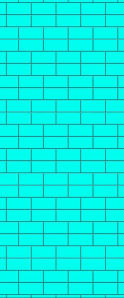 Blue Brickbond Acrylic Shower Wall Panel 2440mm x 1220mm (3mm Thick) - CladdTech