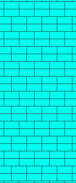 Blue Brickbond Acrylic Shower Wall Panel 2440mm x 1220mm (3mm Thick) - CladdTech