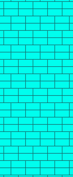 Blue Brickbond Acrylic Shower Wall Panel 2440mm x 1220mm (3mm Thick) - CladdTech