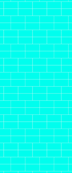 Blue Brickbond Acrylic Shower Wall Panel 2440mm x 1220mm (3mm Thick) - CladdTech