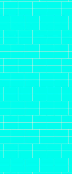 Blue Brickbond Acrylic Shower Wall Panel 2440mm x 1220mm (3mm Thick) - CladdTech