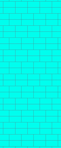 Blue Brickbond Acrylic Shower Wall Panel 2440mm x 1220mm (3mm Thick) - CladdTech