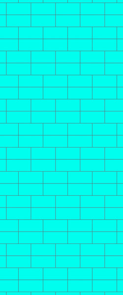 Blue Brickbond Acrylic Shower Wall Panel 2440mm x 1220mm (3mm Thick) - CladdTech