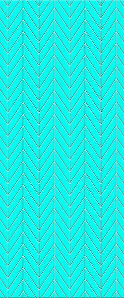 Blue Chevron Acrylic Shower Wall Panel 2440mm x 1220mm (3mm Thick) - CladdTech