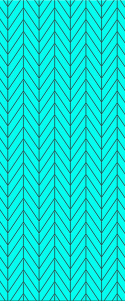 Blue Chevron Acrylic Shower Wall Panel 2440mm x 1220mm (3mm Thick) - CladdTech